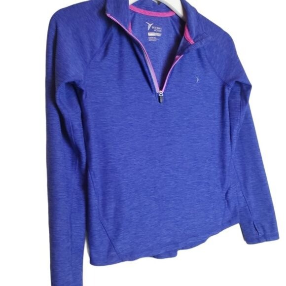 OLD NAVY ACTIVE Girls Jacket Blue Active Sports‎ Athletic Fitness Large 10/12 - Picture 5 of 11